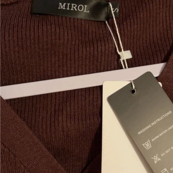 Rich Brown Knit Sweater and Rich Burgundy Knit Sweater Dresses - $20 each. - Picture 7 of 12